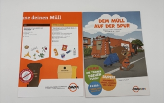 Müllauto-Bastelbogen